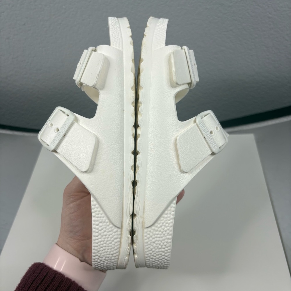 Birkenstock Arizona Essentials White Sandal Women’s 6 - Picture 8 of 12